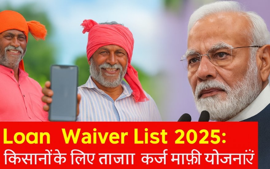 Loan Waiver List 2025: किसानों के लिए ताज़ा कर्ज माफी योजनाएँ